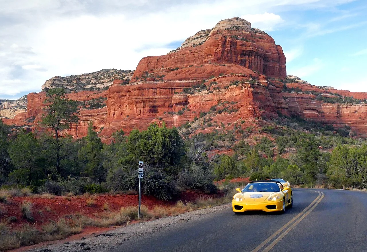 Red rock cliffs and high-desert terrain in the Red Rock-Secret Mountain Wilderness north of Sedona