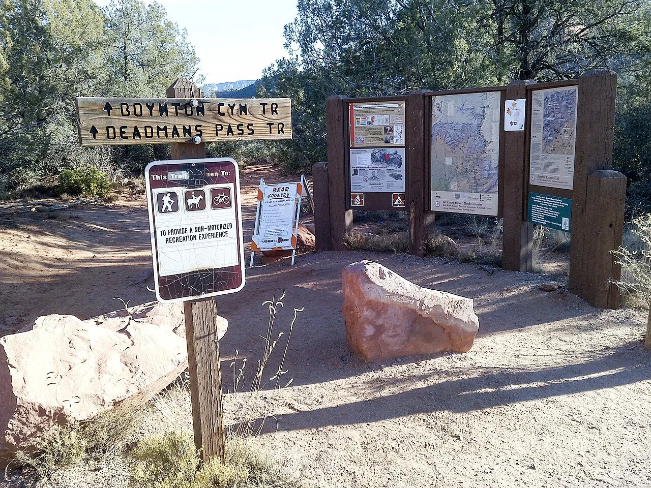 Red rock walls of Boynton Canyon in Sedona, Arizona
