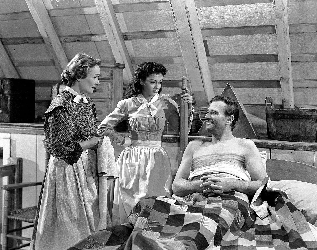 John Wayne and Gail Russell in a scene from Angel and the Badman, filmed in Sedona in 1946